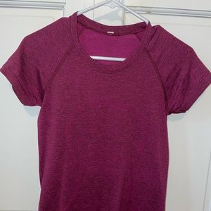 Lululemon run swiftly short sleeve top dark purple